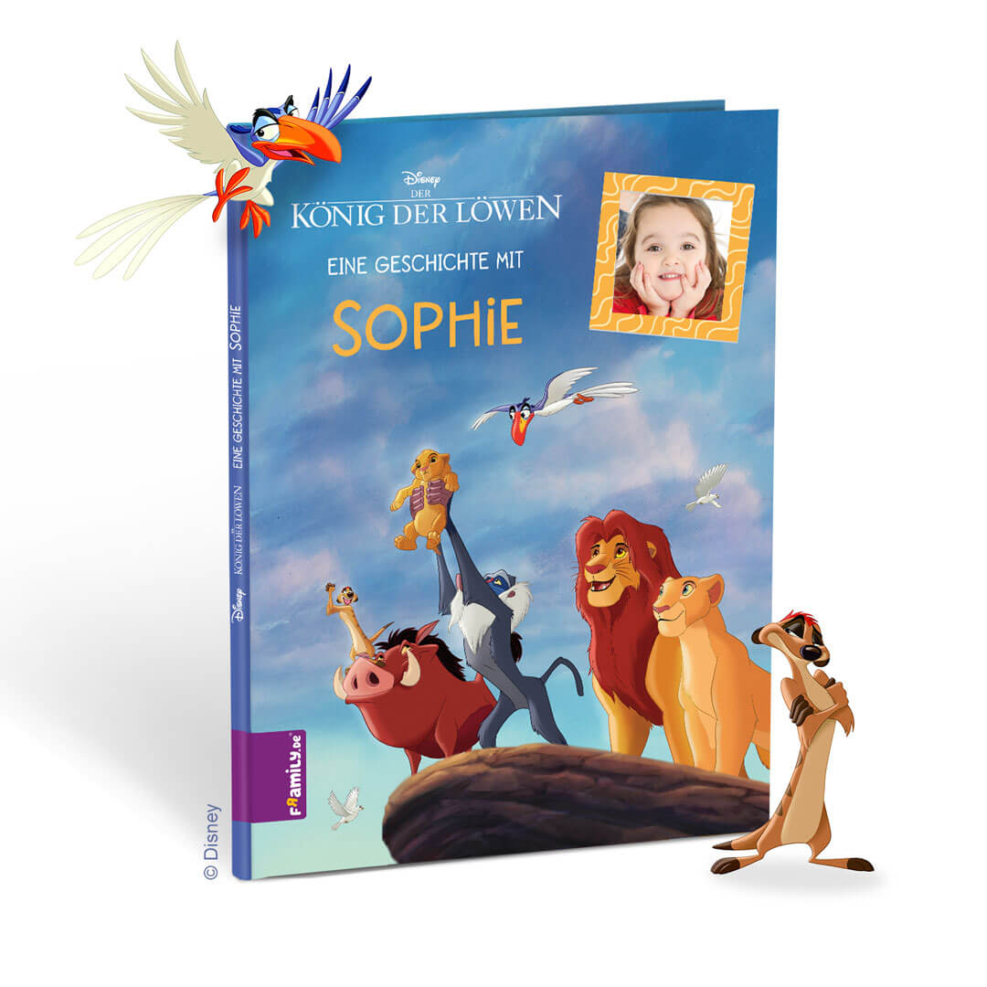 Personalisiertes Kinderbuch Framily: Der König der Löwen und du