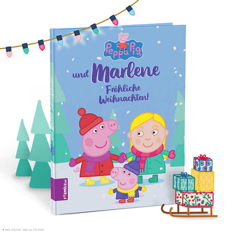 Personalisiertes Weihnachtsbuch mit Peppa Wutz von Framily